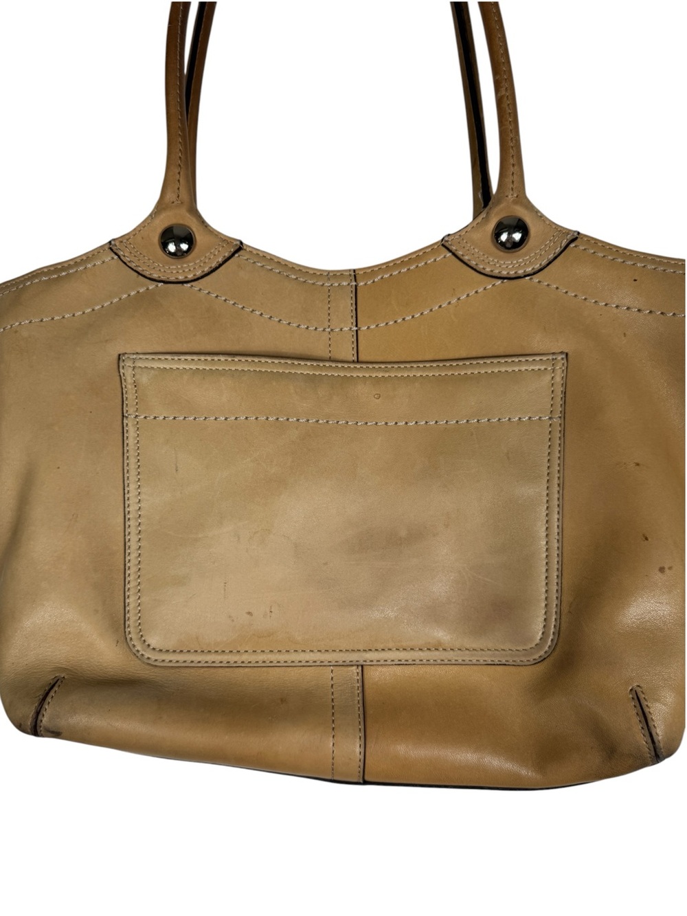 Coach Bleecker Legacy Tote, Tan Leather - Picture 12 of 16